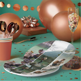 Assiettes en papier personnalisées avec 3 photos v