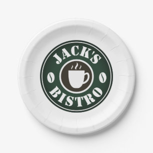 Assiettes en papier personnalisées avec logo d'ent