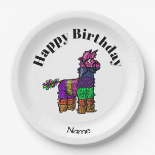 Assiettes en papier Pinata Mexicaine Personnalisez