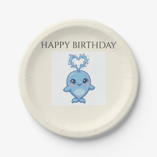 Assiettes en papier pour anniversaire de bébé bale