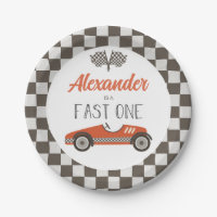 Assiettes en papier pour anniversaire de voiture d