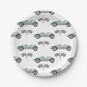 Assiettes en papier pour anniversaire de voiture d