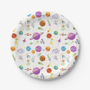 Assiettes en papier pour anniversaire de voyage sp