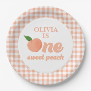 Assiettes en papier pour anniversaire One Sweet Pe