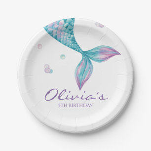 Assiettes en papier pour anniversaire Queue de sir