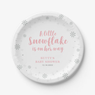 Assiettes en papier pour Baby Shower Bébé Hiver Me