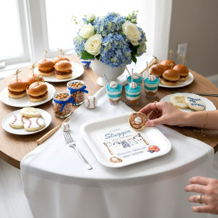 Assiettes en papier pour Baby Shower Little Slugge