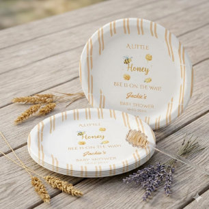 Assiettes en papier pour Baby Shower sur le thème 