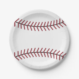 Assiettes en papier pour baseball
