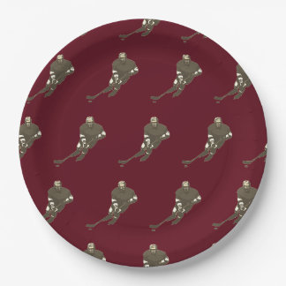 Assiettes en papier pour équipe de hockey