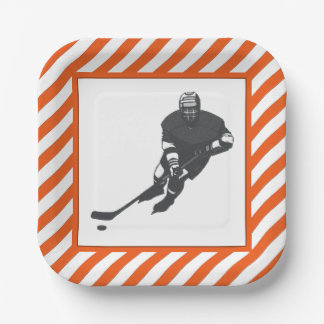 Assiettes en papier pour équipe de hockey
