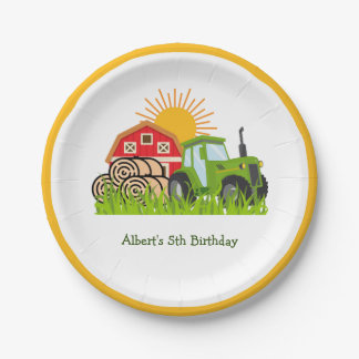 Assiettes en papier pour fête d'anniversaire sur l
