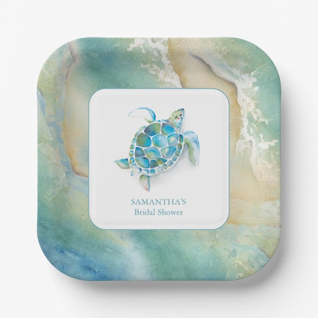 Assiettes en papier pour la fête de mariage thème  (Recto)