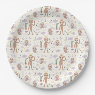 Assiettes en papier pour l'anniversaire de la pare