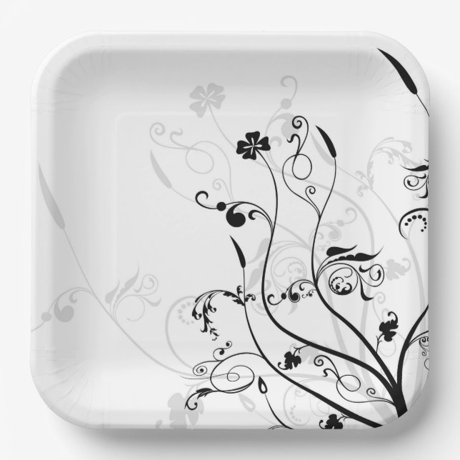 Assiettes en papier pour mariage (Recto)