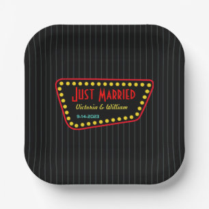 Assiettes en papier pour mariage personnalisées ré