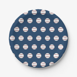 Assiettes en papier pour pique-nique de baseball a