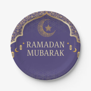 Assiettes en papier Ramadan Kareem Ramadan Mubarak