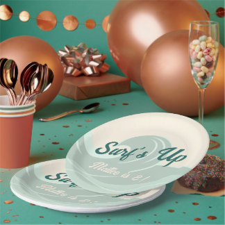 Assiettes en Papier Rondes pour Fête d'Anniversair