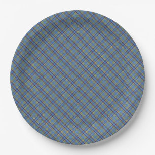 Assiettes en papier Tartan du Territoire du Yukon