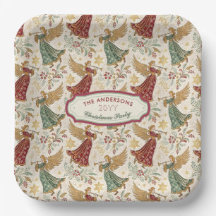 Assiettes jetables personnalisées pour Noël avec d