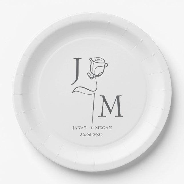 Assiettes Personnalisées Élégantes | Décoration de (Devant)
