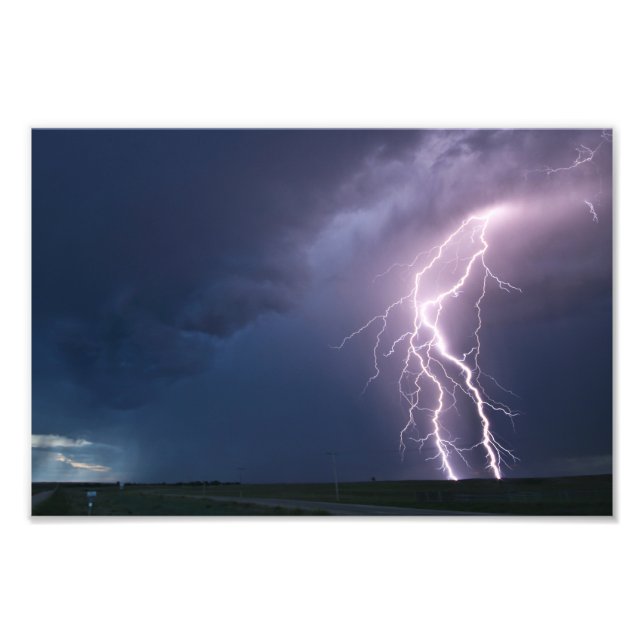 Assiniboia SK Lightning Bolt Fotodruck (Vorne)