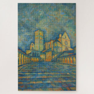 Assisi-Basilika Cézanne-Stil Kunstpuzzle