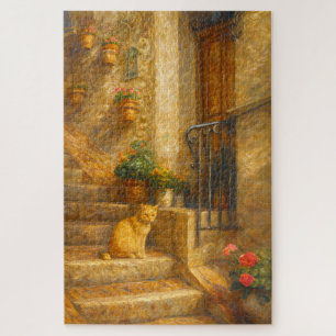 Assisi Italie Chat Puzzle d'Art de Style Rococo Fi