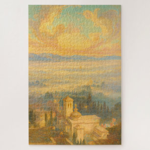 Assisi Italien Horizont Segen Rokoko-Kunstpuzzle