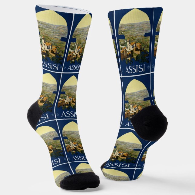 Assisi Italy Socks Socken (Gewinkelt)