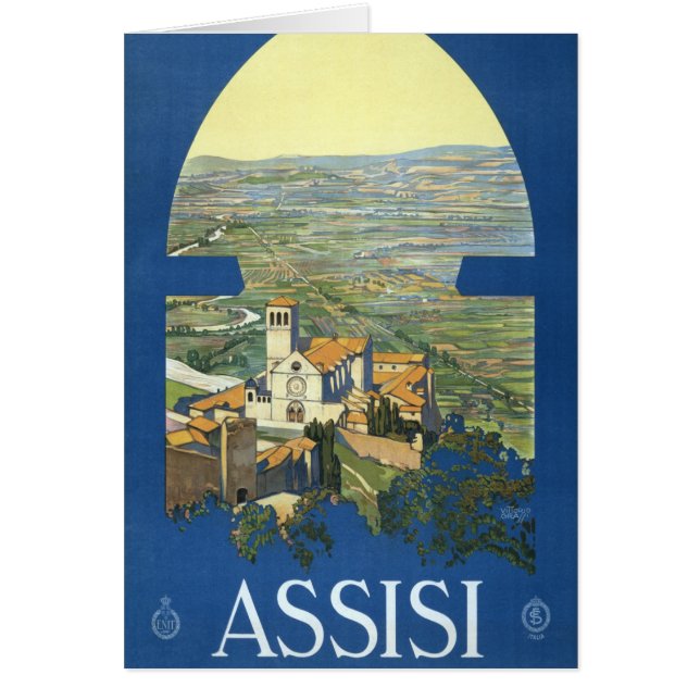 Assisi Italy Vintage Travel Art Collection (Vorne)