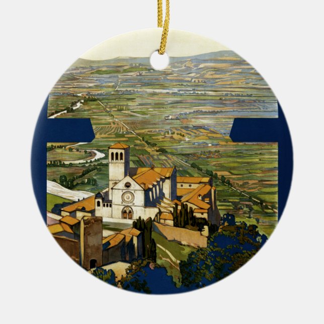 Assisi Keramik Ornament (Vorne)