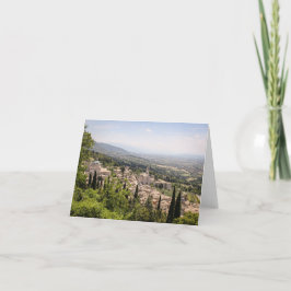 Assisi Overlook-Karte Dankeskarte