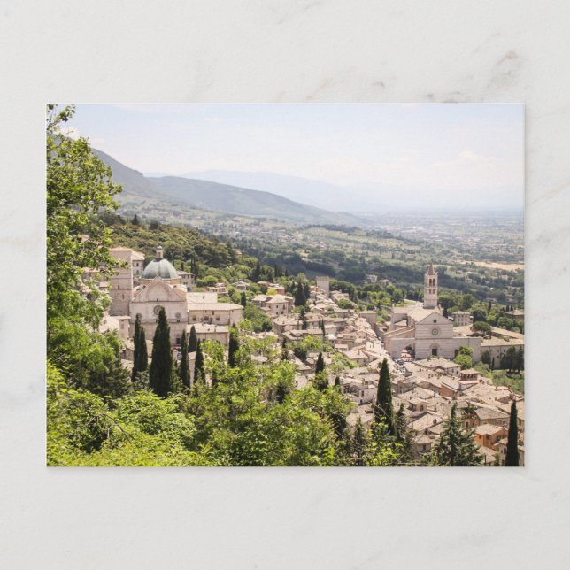 Assisi Overlook Postcard Postkarte (Vorderseite)