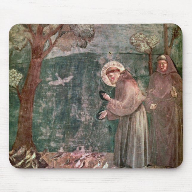 Assisi, St Francis und die Vögel Mousepad (Vorne)