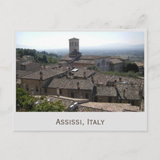 Assissi, carte postale de photo de l'Italie