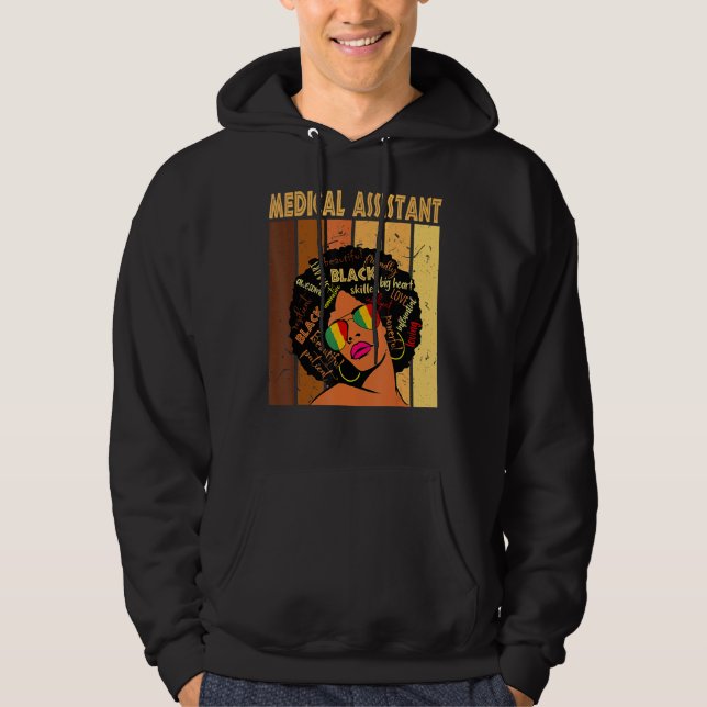 Assistant Afro American Black Hist Hoodie (Vorderseite)