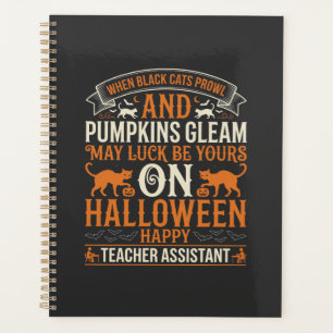 Assistant d'enseignant Halloween chats noirs et ci