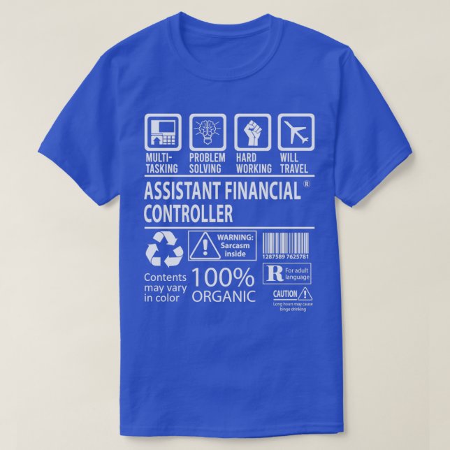 Assistant Financial Controller MultiTasking Certif T-Shirt (Design vorne)