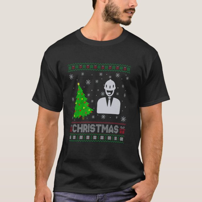 Assistant Manager Xmas Tree Lighting Ugly Christma T-Shirt (Vorderseite)