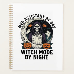 Assistant médical Sorcière d'Halloween Gravure Vin