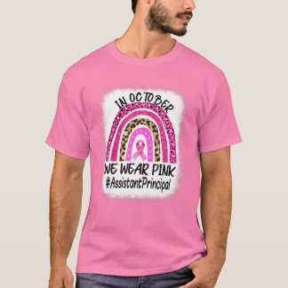 Assistant Principal Rainbow Women Breastkrebs Aw T-Shirt