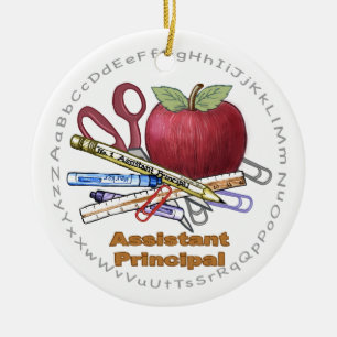 Assistant Principal Rundschmuck Keramik Ornament