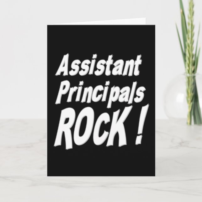 Assistant Principals Rock! Grußkarte Karte (Vorderseite)