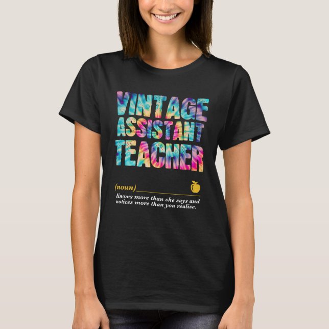 Assistant Teacher Appreciation Week Back to School T-Shirt (Vorderseite)