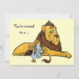 Assistant vintage de l'Oz Anniversaire Invitation