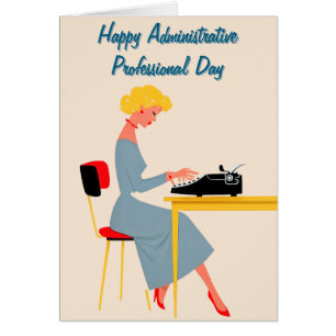 Assistante Administrative Vintage – Bureau Rétro