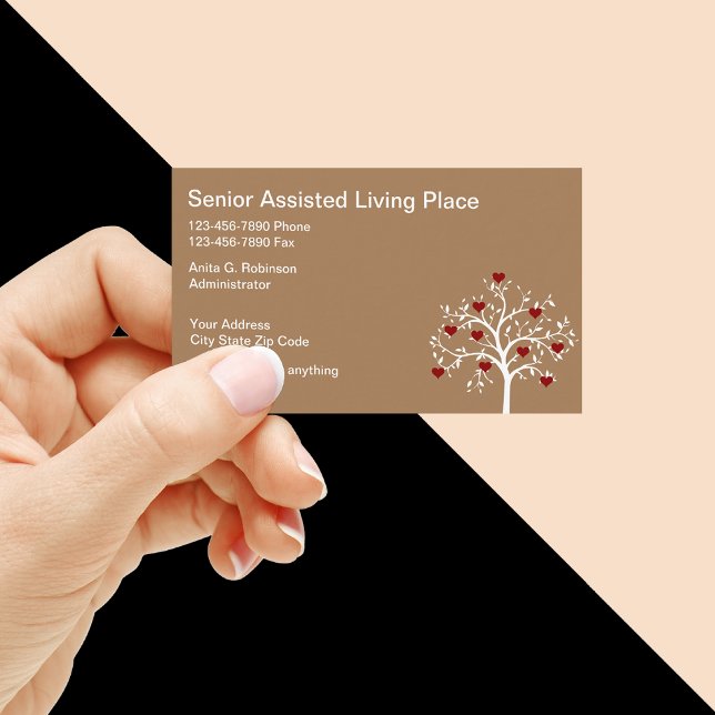Assisted Living Modern Business Cards Visitenkarte (Von Creator hochgeladen)