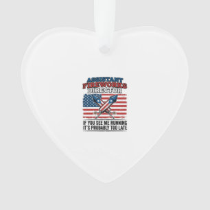 Assistent der Feuerwerksdirektor Lustiges patrioti Ornament